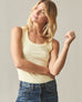 Women's Rib Tank - Almond Oil